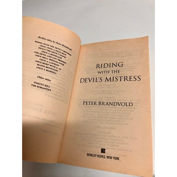 PETER BRANDVOLD Western Books Lot of (6), Action, VTG, Collectible, Paperback - Picture 6 of 9